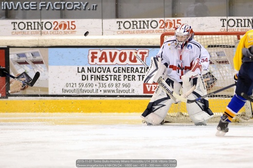 2015-11-07 Torino Bulls-Hockey Milano Rossoblu U14 2836 Vittorio Stiatti